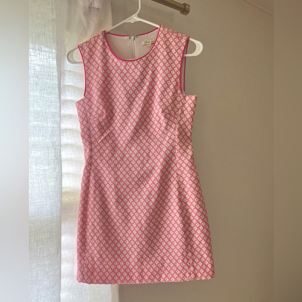 Shoshanna mini dress. Pink and white. Size 0. Excellent Condition.